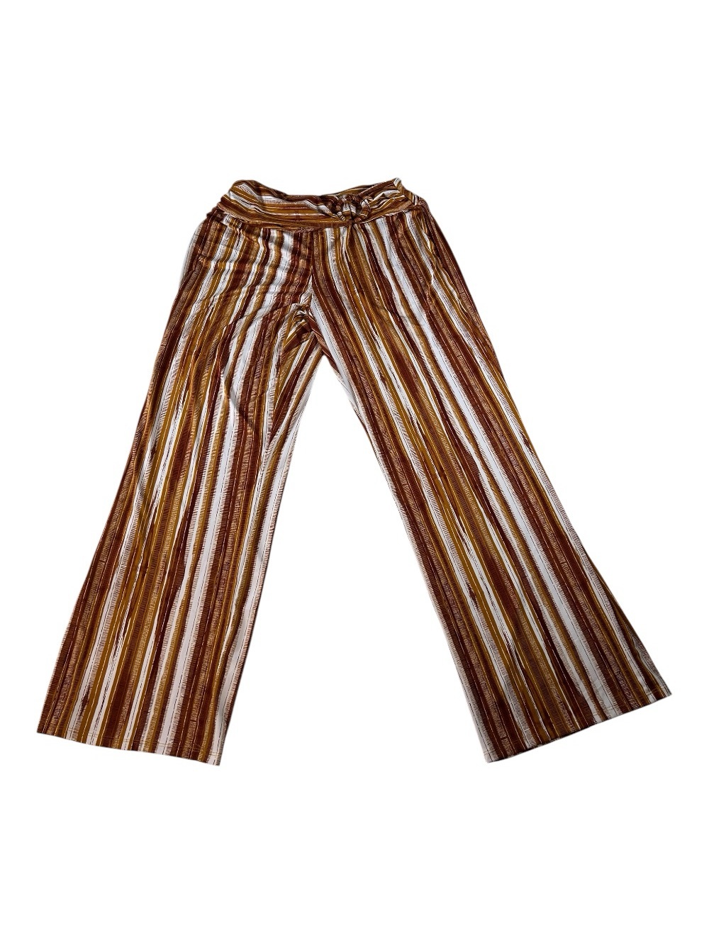 Robert Louis Paperbag Waist Wide Leg Palazzo Pants Boho Lagenlook Southwestern